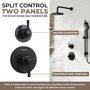8-inch 2-Function Pressure Balance Shower System with 3 Spray Modes