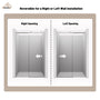 48"x76" Frameless Shower Door with Cushioned Single Slide in Brushed Nickel/Chromed/Matte Black/Brushed Gold, 0.39 inch SGCC-certified Tempered Shower Glass