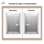 48"x76" Frameless Shower Door with Cushioned Single Slide in Brushed Nickel/Chromed/Matte Black/Brushed Gold, 0.39 inch SGCC-certified Tempered Shower Glass