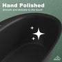 63" Solid Surface Freestanding Bathtub in Matte Black