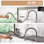 Modern Kitchen Faucet with Pull-Down Sprayer, 360° Swivel, Three Functions for Effortless Cooking and Cleaning