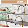 Modern Kitchen Faucet with Pull-Down Sprayer, 360° Swivel, Three Functions for Effortless Cooking and Cleaning