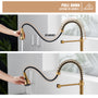 Pull-Down Sprayer Single Handle Kitchen Faucet 360° Swivel, Three Functions for Effortless Cooking and Cleaning