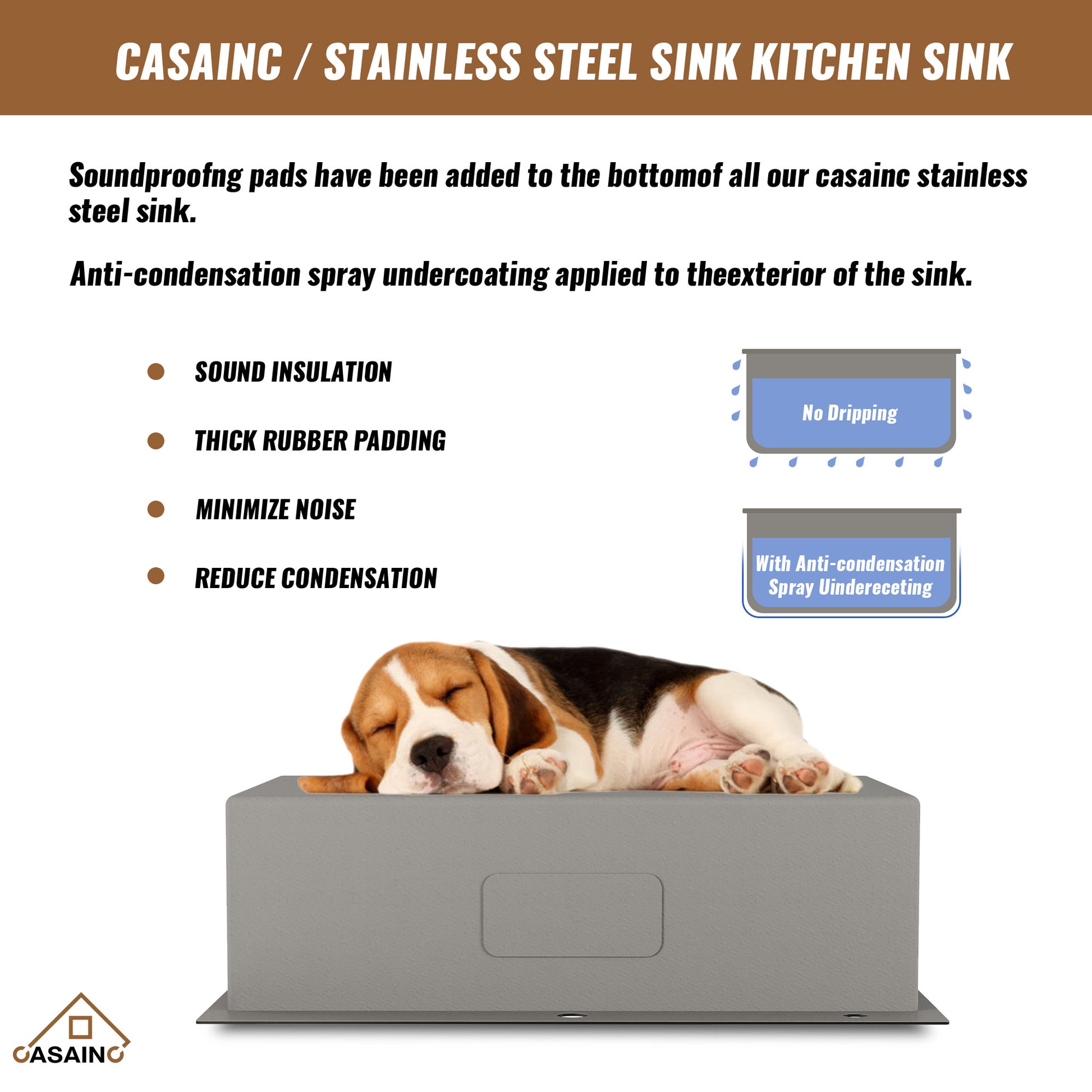 Drop-In Stainless Steel 33-inch 1-Hole Single Bowl Kitchen Sink in Nano PVD Gun Gray