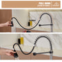  Pull-Down Sprayer Kitchen Faucet with 360° Swivel, Three Functions for Effortless Cooking and Cleaning
