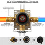 6.8" Single Handle Shower Water Mixer Shower Valve Temperature Mixing Valve