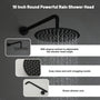 10-inch 2-Function Wall-Mounted Rain Shower System with Hand Shower