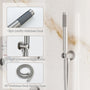 12" Round Rainfall Shower System with 6 Adjustable Body Jets