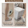 Black & White Smart Built-in Tank Bidet Toilet with Foot-Touch Lid Opening