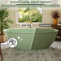 63"/67" Solid Surface Freestanding Matte Bathtub with Rim Towel Slot