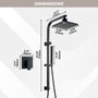 8.5-inch Pressure-Balanced Shower System with Digital Temperature Display