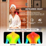1-Person Low-EMF Hemlock Infrared Sauna with Bluetooth & Lights