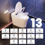 Tankless Floor Mounted Elongated White Ceramic Smart Bidet Toilet