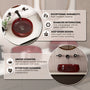 17.7" Round Transparent Resin Bathroom Vessel Sink with Drainer