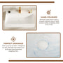 30"/42" Solid Surface Sink Wall Mount Stone Resin Bathroom Sink