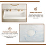48" Wall Mounted Solid Surface Sink with 2 Faucet Holes