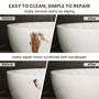 71" Minimalist Massage Freestanding Bathtub with LED Mood Light & Ergonomic Deep Soak