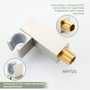 Square Brass Handheld Shower Holder with Adjustable Angle