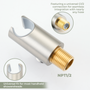 Round Brass Handheld Shower Holder Fixed Wall Mount Bracket