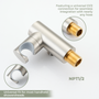 Wall Mount Round Handheld Shower Holder with Adjustable Angle