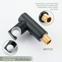 Wall Mount Round Handheld Shower Holder with Adjustable Angle