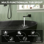 Square Brass Tub Spout with 180° Swing Outlet & Decoration Cover