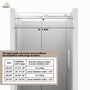 48"x76" Frameless Shower Door with Cushioned Single Slide in Brushed Nickel/Chromed/Matte Black/Brushed Gold, 0.39 inch SGCC-certified Tempered Shower Glass