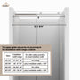 48"x76" Frameless Shower Door with Cushioned Single Slide, SGCC-Certified Tempered Shower Glass Door in Matte Black/Chrome/Brushed Nickel/Brushed Gold