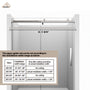 60"x76" Frameless Shower Door with Cushioned Single Slide, SGCC-Certified Tempered Shower Glass Door in Matte Black/Chrome/Brushed Nickel/Brushed Gold