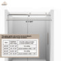 60"x76" Frameless Shower Door with Cushioned Single Slide, SGCC-Certified Tempered Shower Glass Door in Matte Black/Chrome/Brushed Nickel/Brushed Gold