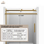 60"x76" Frameless Shower Door with Cushioned Single Slide, SGCC-Certified Tempered Shower Glass Door in Matte Black/Chrome/Brushed Nickel/Brushed Gold