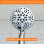 5-Spray Patterns 5 in. High Pressure Wall Mount Handheld Shower Head