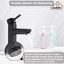 Casainc Matte Black 1-Handle Commercial Freestanding Sink Faucet