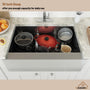 33 Inch Farmhouse Sink Stainless Steel Kitchen Sink Apron Front Stainless Steel 18 Gauge Single Bowl Kitchen Farm Sink Basin