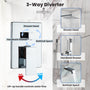 10" Three Function Pressure Balance Shower System with Valve Included