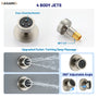 12-inch Wall-Mounted Body Jet Shower System with Slide Bar & Digital Display