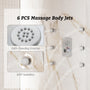 Luxurious Balancing Valve Shower System with 360° Body Jets and Water Bar Spray