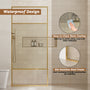 34"x74" Glass Shower Spliced Screen Panel with 304 Stainless Steel Hardware