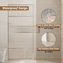 34"x74" Glass Shower Spliced Screen Panel with 304 Stainless Steel Hardware