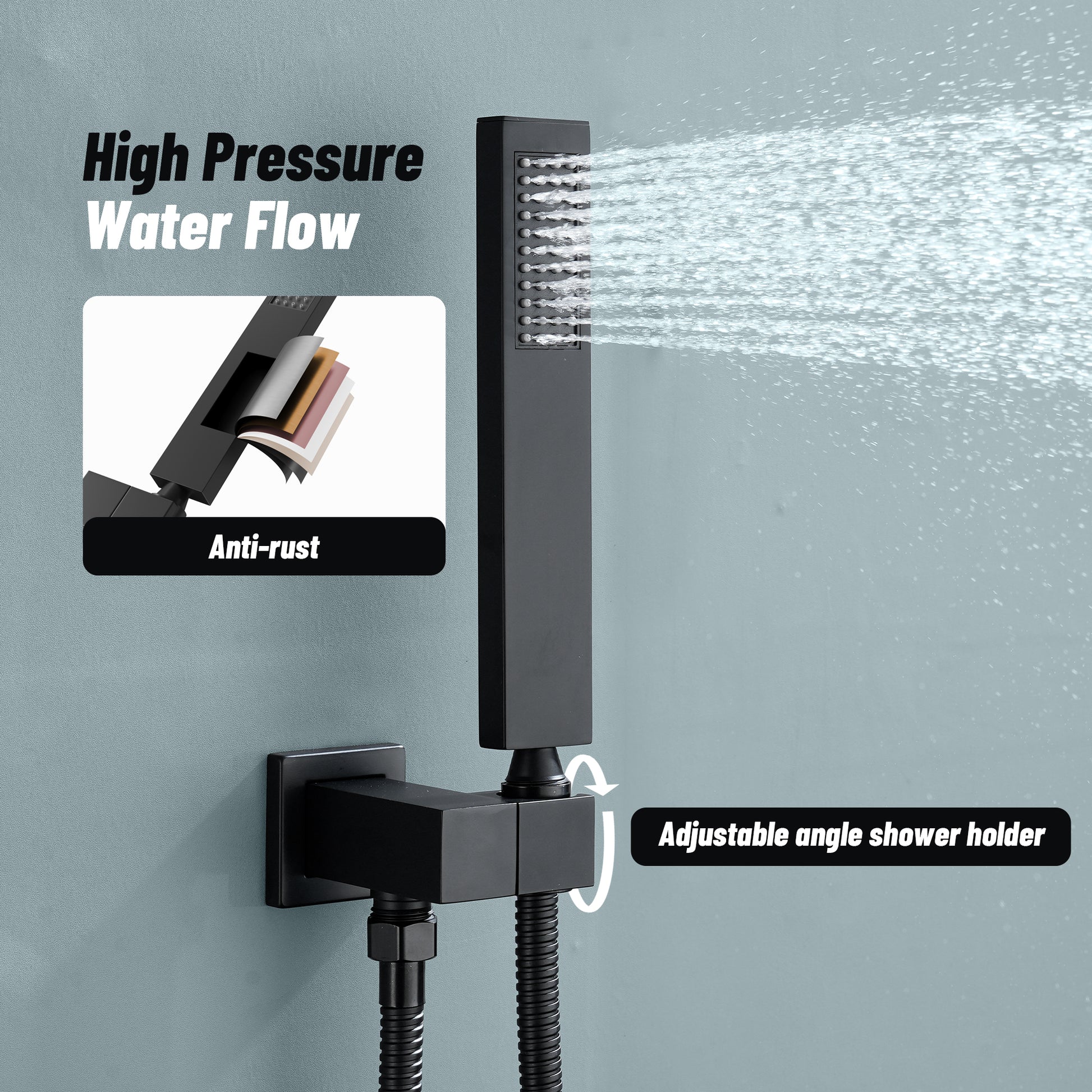 12-inch Dual Shower System with 3-Function & 6 Position Settings