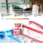 Elongated White Square-Shaped Tankless Smart Bidet Toilet
