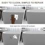 47"/51" Freestanding Stone Resin Soaking Bathtub with Heat Retention