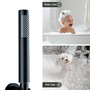 Round Stainless Steel Handheld Shower Head with Anti-Clog Nozzles