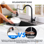 Kitchen Faucet with Pull Down Sprayer Three Function Spray Head