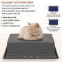 33inch 3-Hole Single Bowl Stainless Steel Drop-in Workstation Kitchen Sink with Accessories