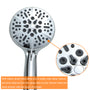 5-Spray Patterns 5 in. High Pressure Wall Mount Handheld Shower Head