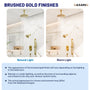 12-inch Ceiling-Mounted Dual Shower System with Slide Bar & Digital Display
