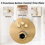 12" Round Rainfall Shower System with 6 Adjustable Body Jets