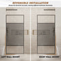34"x74" Glass Shower Spliced Screen Panel with 304 Stainless Steel Hardware