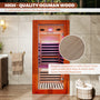 1-Person Infrared Sauna with Bluetooth Speakers and LED Reading Lights